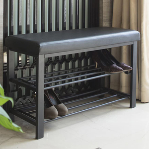 Porte-chaussures en acier inoxydable à 2 couches de haute qualité <span class=keywords><strong>Console</strong></span> moderne banquette en métal pour chambre ou salon meubles de maison - Product Image 5