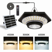 Lampe suspendue solaire à LED à trois couleurs réglables, indice IP65, commande manuelle, garantie 1 an, pour jardin