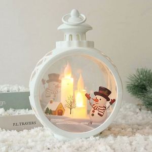 Christmas Decoration LED Candle <b>Lights</b>, Round Christmas Hanging <b>Lights</b>, Portable New Style Retro <b>Window</b> Display Ornaments - Product Image 5