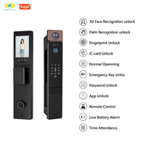 Serrure de porte intelligente 2026 avec reconnaissance faciale 3D et empreinte digitale, caméra pour porte en aluminium, interphone vidéo domestique, application Tuya Smart Life Cloud