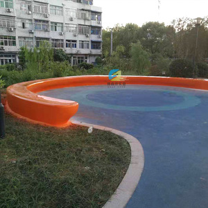 Banc de patio en fibre de verre pour 4 personnes, sièges de parc extérieurs, design moderne et durable - Product Image 2