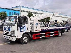 Camión de Remolque de Plataforma Doble con Chasis ISUZU Directo de Fábrica, Grúa de Transporte <span class=keywords><strong>para</strong></span> 2 Autos, Camión de Rescate <span class=keywords><strong>para</strong></span> <span class=keywords><strong>Averiados</strong></span> en Carretera - Product Image 6