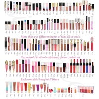 Brillo Labial de Marca Privada Disponible en Múltiples Tubos, 151 Opciones de Color, Impresión de Logotipo Personalizada, Más de 200 Tubos, Brillo Labial OEM