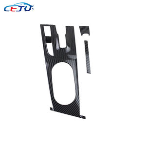 Cache de console centrale en fibre de carbone pour <span class=keywords><strong>Hyundai</strong></span> Elantra <span class=keywords><strong>2021</strong></span> 2022 2023 CN7, avec support de levier de vitesses et porte-gobelet - Product Image 2