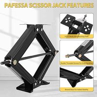 Stabilisateur de cric à ciseaux de remorque robuste 6500lb 24 \ "RV avec manivelle 2Pac RV Camper nivelant les crics de voiture