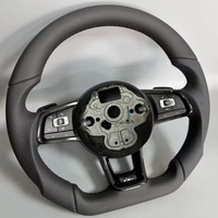 Volant en cuir pour Volkswagen VW Golf 6 GTI MK 6 MK 7 R Polo Passat Golf 7 Golf 7.5 R Volant de voiture de sport