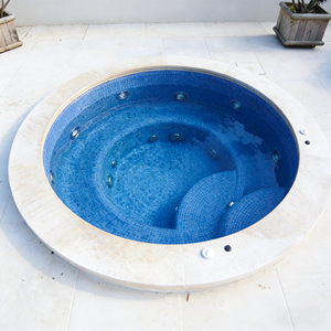 Mini piscine carrée en fibre de verre avec mosaïque pour villa, jardin, SPA, piscine hors sol - Product Image 2