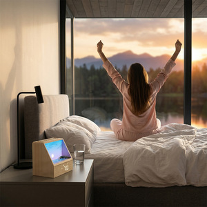 Despertador con luz simulada de amanecer y altavoz Bluetooth para dormir y rutina matutina - Product Image 1