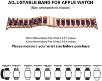Bracelet de montre en acier inoxydable, bracelet en métal massif, bracelet de remplacement pour montre intelligente, compatible avec Apple Watch, fabricant OEM