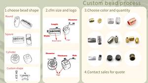 Perline Metalliche Piatte Rotonde Incise Personalizzate 9mm - Componenti per Gioielli in Lega di Zinco Antiruggine per Decorazione Borse - Product Image 5