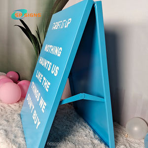 SP işareti özel kat katlanır Billboard paslanmaz çelik açık standı reklam yol işareti hiçbir park güvenliği tehlike dikkat işareti - Product Image 6