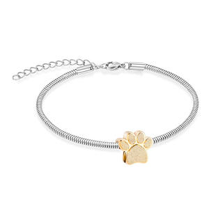 Brazalete Conmemorativo para Mascotas y Humanos, Diseño de Huella de <span class=keywords><strong>Perro</strong></span>, Urna Abrible, Joyería para Guardar Perfume o Aceite Esencial, Recuerdo - Product Image 4