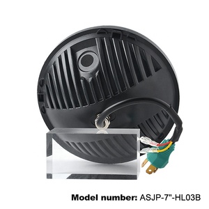 Round 7 inch 40W Reflector LED Headlight High/LOW Beam Projector 12v led Head light <span class=keywords><strong>Cree</strong></span> Chip bulb for Jeep Wrangler JK LJ CJ - Product Image 5