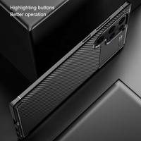 Pour Samsung Galaxy S24 Ultra étui Auto Focus en fibre de carbone étui souple pour Samsung Galaxy S23 S22 FE Slim Cover