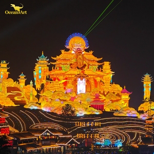 Linternas Chinas de Seda - Linternas Impermeables para Festivales, Diwali y Acción de Gracias, Luces LED, Colores Personalizables, Uso Interior y Exterior - Product Image 6