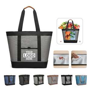 High Quality Reusable Large Insulated <b>Cooler</b> Bag Thermal Foam Oxford <b>Material</b> Custom Logo Wholesale Fashion Style All Seasons - Product Image 2