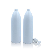 Botol Sampo Plastik HDPE Putih Kosong 1 Liter 1000ml dengan Pompa