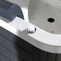 Jacuzzi Cuadrado Profesional para Exteriores, Bañera de Hidromasaje con Diseño Independiente, Altavoz Bluetooth, Calefacción de Temperatura Constante