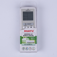 Control Remoto Universal Inteligente para Aire Acondicionado HUAYU K-1036E-L, Código Fijo, 2 Pilas AAA