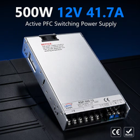Alimentation à découpage monophasée encastrée RSP-500-24 12V 41.7A 504W avec convertisseur AC-DC et PFC pour contrôle industriel