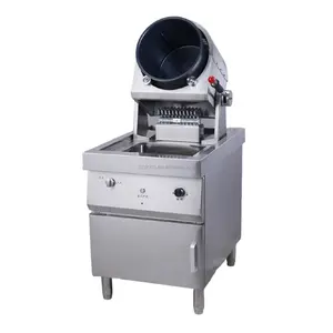 Machine à cuire rotative automatique de riz frit automatique avec la machine à riz frit au gaz automatique