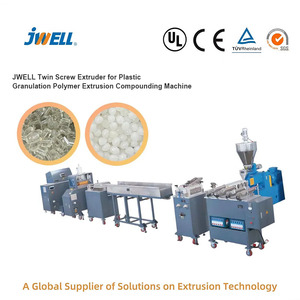 Jwell PP PE PVC PLC paralle máy đùn dòng hạt đôi vít <span class=keywords><strong>masterbatch</strong></span> nhựa hợp chất đùn - Product Image 6