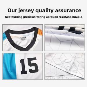 Set di maglia da calcio a sublimazione personalizzato in bianco-abbigliamento personalizzato della squadra ufficiale-vendita diretta in fabbrica - Product Image 5