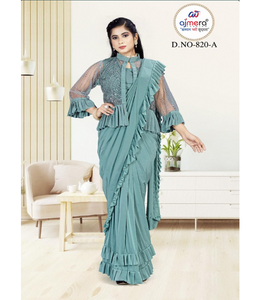 Saris Prêts à Porter de Haute Qualité, Collection Tendance de Créateurs, Vente en Gros, Séchage Rapide, Protection Solaire, Idéal Toutes Saisons - Product Image 4