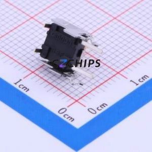 B3F-3152 Tactile Switch Through hole Component (THT) Switch Single Pole Single Throw Rectangle Button 1.5N Right Angle Insert - Product Image 2
