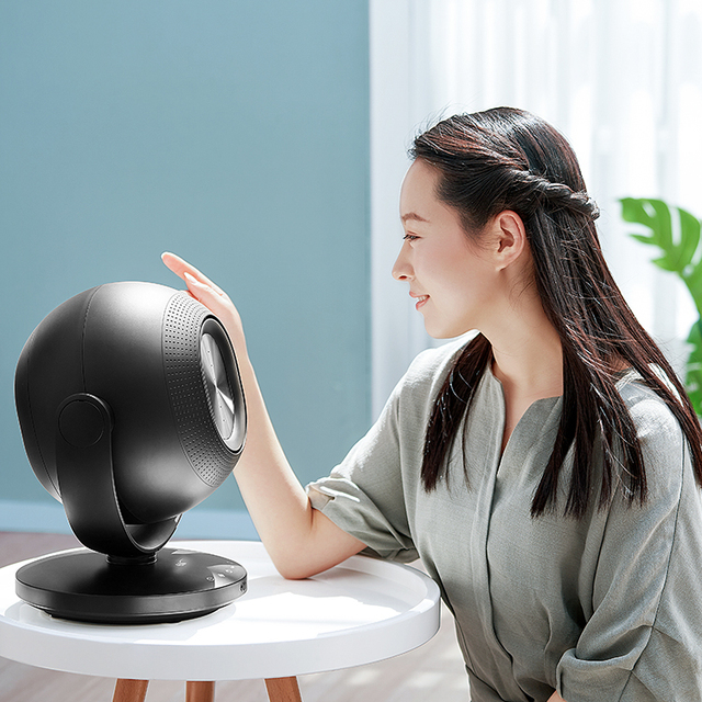 6 Speed 8h Timer Quiet Desktop Bladeless Table Fan With Remote Control Table Fan Without Blade