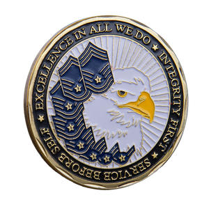 Moneda Conmemorativa de Metal Chapada en Oro, Moneda de Recuerdo con el Lema del Aviador, Moneda Coleccionable de Excelencia e Integridad - Product Image 2