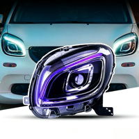 Phares LED modifiés pour Mercedes-Benz Smart, phares LED DRL, clignotants, feux de route, 12V