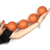Boules anales géantes en silicone liquide de 9 cm, gros plug anal, masseur de prostate, jouets sexuels pour adultes pour hommes et femmes