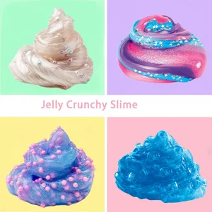 Diy Slime Making Kit para niñas 10-12 Crystal Clear Glow In con Add-Ins Charms Slime Party Favors Regalo Juguetes para niños