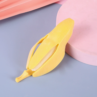 Jouet Squishy Banane Pelable en Caoutchouc Thermoplastique à Rebond Lent, Anti-Stress, Nouveauté, pour Détaillants de Magasins de Cadeaux