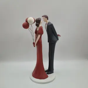 Di alta qualità coppia creativa fidanzamento romanzo in resina figurine casa regalo camera decorazione