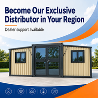 Maison Modulaire Mobile Prête à l'emploi 20/40 pieds, Conteneur Extensible Préfabriqué Coupe-Vent, Tiny House de Luxe pour Complexes Hôteliers