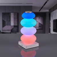 Lampu Meja Sentuh RGB LED USB Warna Cerah Dekorasi Ruangan Lampu Malam Sensor Sentuh Elegan Aksesori Dekorasi Rumah Kantor Led USB