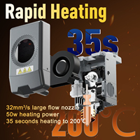 FLASHFORGE AD5X Kit Hotend Printer 3D 0.25/0.4/0.6/0.8mm Nozzle Baja Keras Kepala Cetak Ekstruder Semua Logam