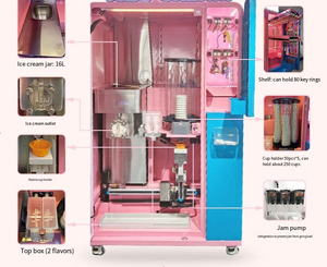 Tính năng mới kem sô cô la kem trái cây máy bán hàng tự động trong vùng lân cận của phố đi bộ trường học - Product Image 5