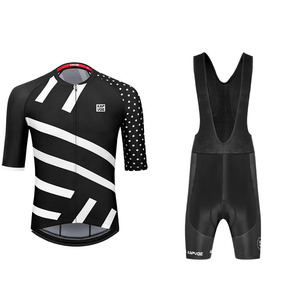 Ensemble maillot et short de cyclisme KAPVOE pour homme, respirant, en polyester, pour l'été, équipement de cyclisme sur route - Product Image 3