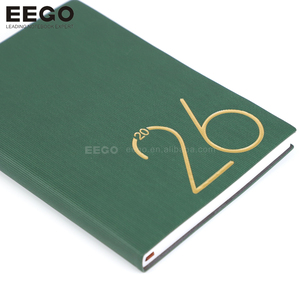 Agenda 2026 Verde Scuro per l'Anno Finanziario, Stampa Personalizzata all'Ingrosso, Diario Planner con Copertina Sublimata - Product Image 1