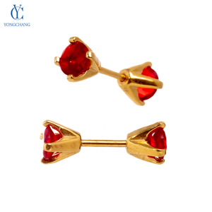 All'ingrosso alla moda in acciaio inox disegno di <span class=keywords><strong>serpente</strong></span> <span class=keywords><strong>orecchini</strong></span> <span class=keywords><strong>con</strong></span> zircone placcato oro borchie stile forbici - Product Image 6