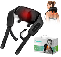 Masseur de cou Phenitech Pro Shiatsu, masseur de cou et d'épaules 4D, masseur de cou pour soulager la douleur des tissus profonds
