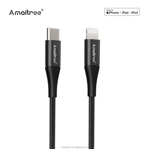 Amaitree Mfi sertifikalı telefon şarj cihazı USB kablosu orijinal C94 telefon 8pin kablo USB C portu için iPhone/iPad/iPod