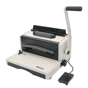 SG-MC8702 סליל ספירלה מחייב מכונה ספר biniding מכונת עגול אגרופן וקלסר משרד ספר מכונת כריכה