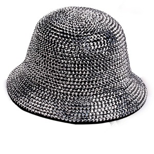 Sombrero de Pescador Hua Liyu con Pedrería Plateada, Hecho a Mano, con Incrustaciones de Diamantes, Estilo Individualista - Product Image 5