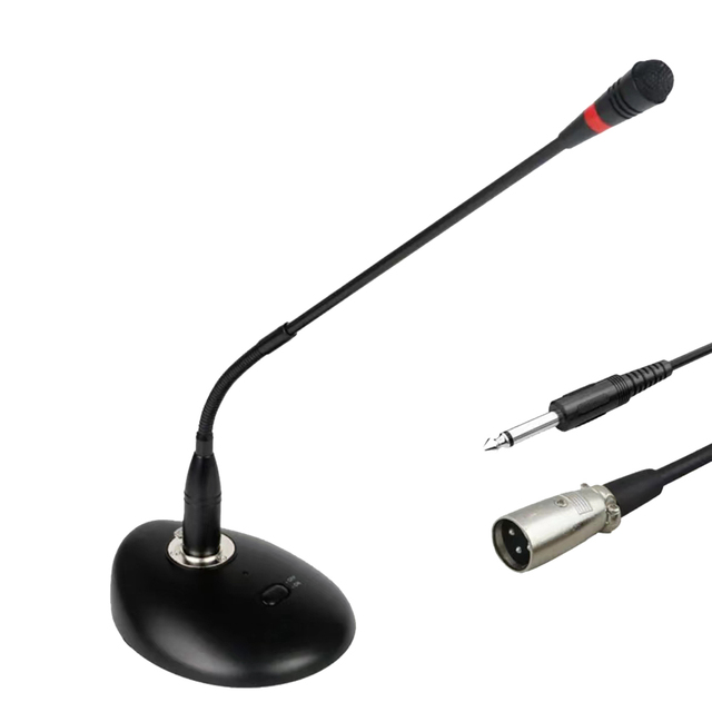 Professional Gooseneck Podium Microphone Speech Mic with Noise Cancellation for Church Pulpit Conference Room & Lectern Speech