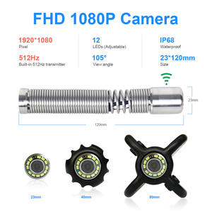 Nouvelle caméra d'inspection de tuyau d'égout de détection de fuite de lentille Wopson avec compteur de compteur - Product Image 3