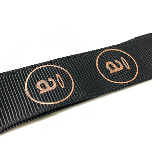 Lanière en polyester <span class=keywords><strong>de</strong></span> luxe personnalisée OEM avec logo en feuille d'or en relief 3D, crochet en forme d'aigle, porte-clés écologique pour cadeaux promotionnels - Product Image 3